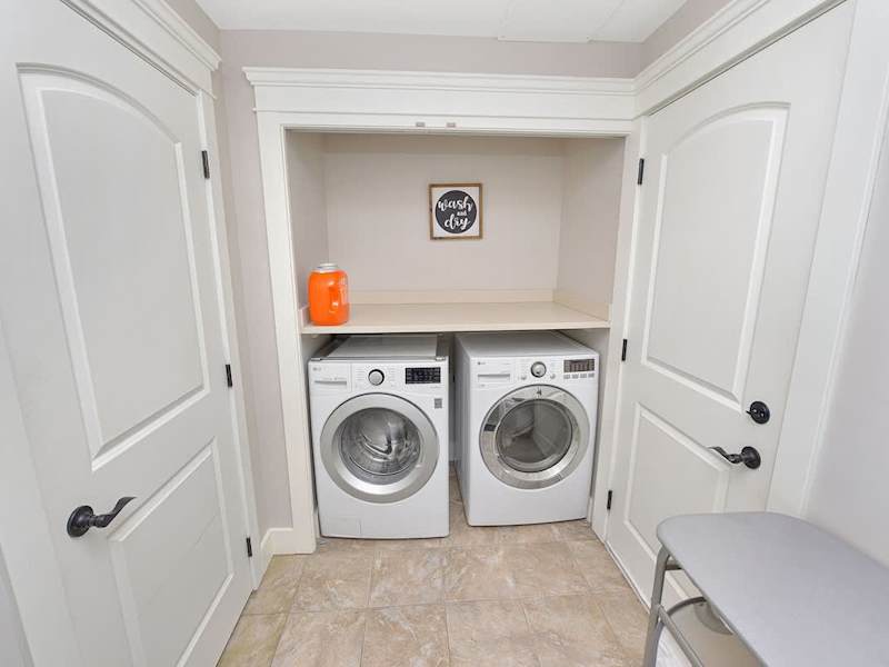 In suite laundry.