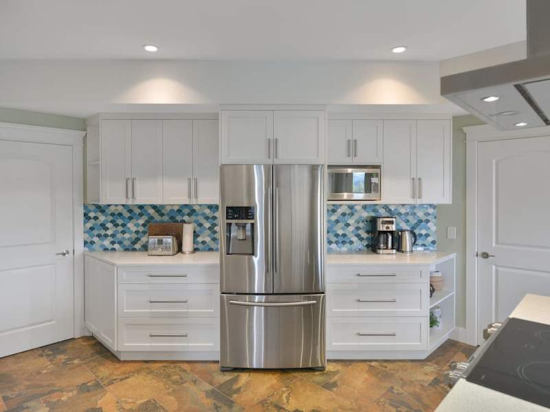 Second full kitchen on the lower floor.