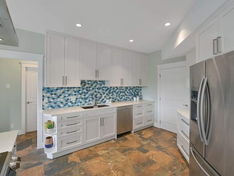 Second full kitchen on the lower floor.