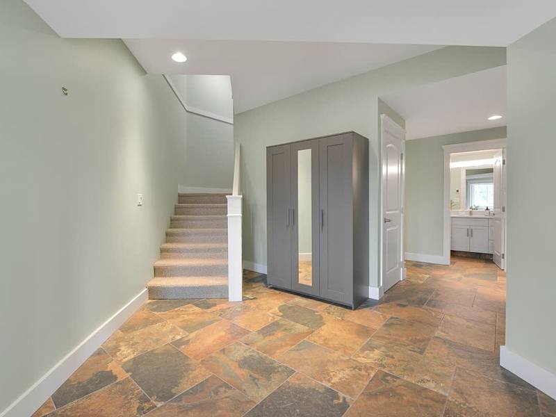 Lower level staircase.
