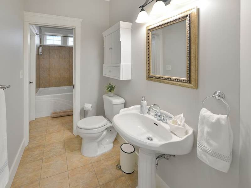 Main level second bathroom.