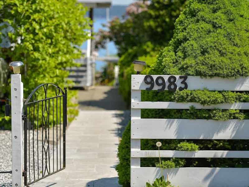 Gate to the suite walkway.
