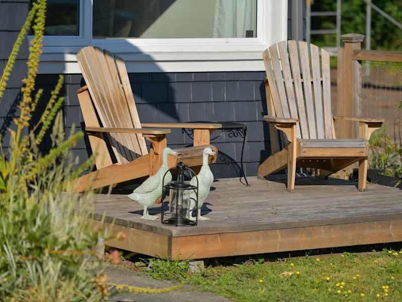 Front yard outdoor living space.