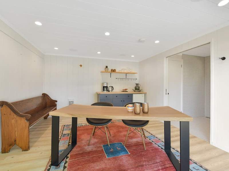 Inside the studio cottage you can use as an office.