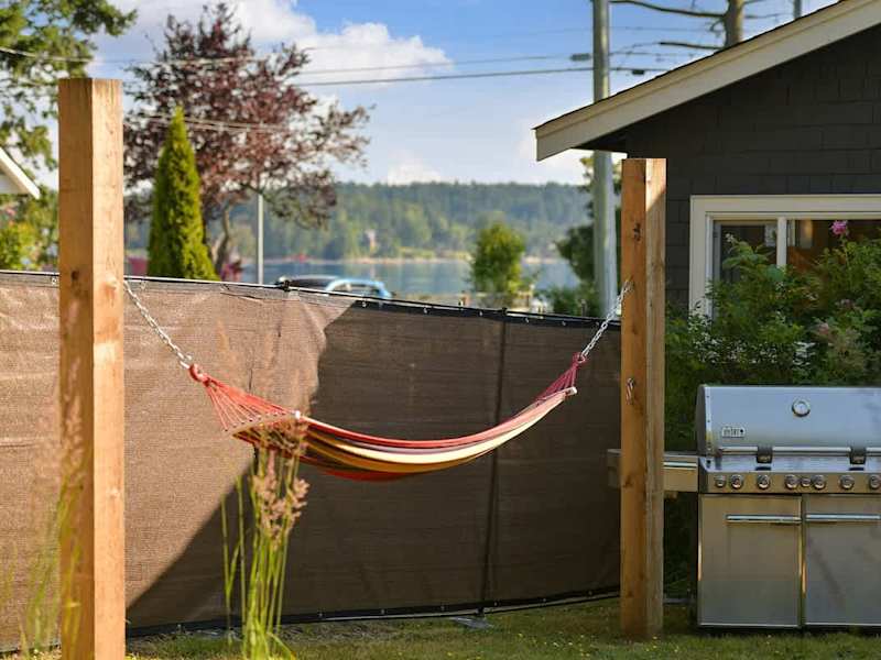 Main cottage backyard patio space.