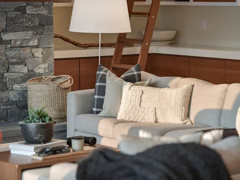 Well appointed living room with incredible views and part of the main open plan area.