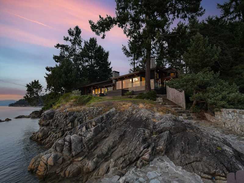 Oceanside of the house.