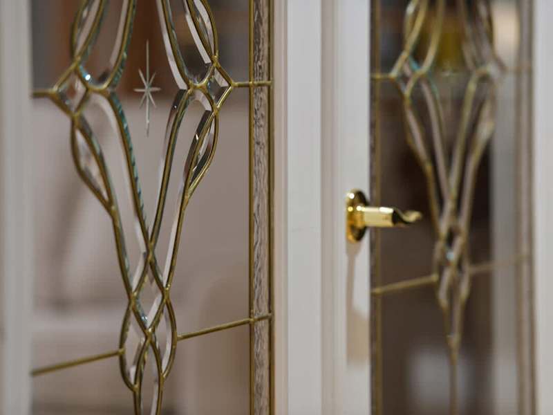 Leaded  Glass Doors