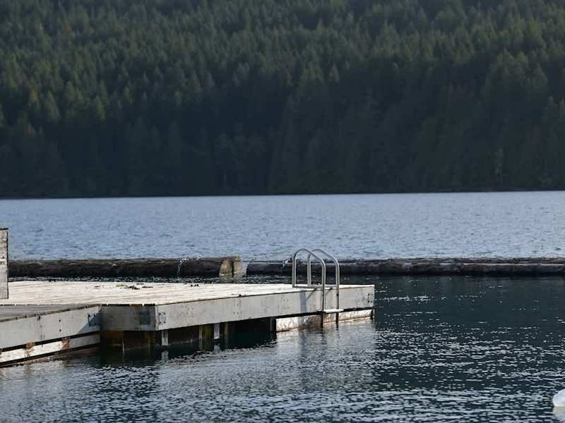 Lakeside private dock.