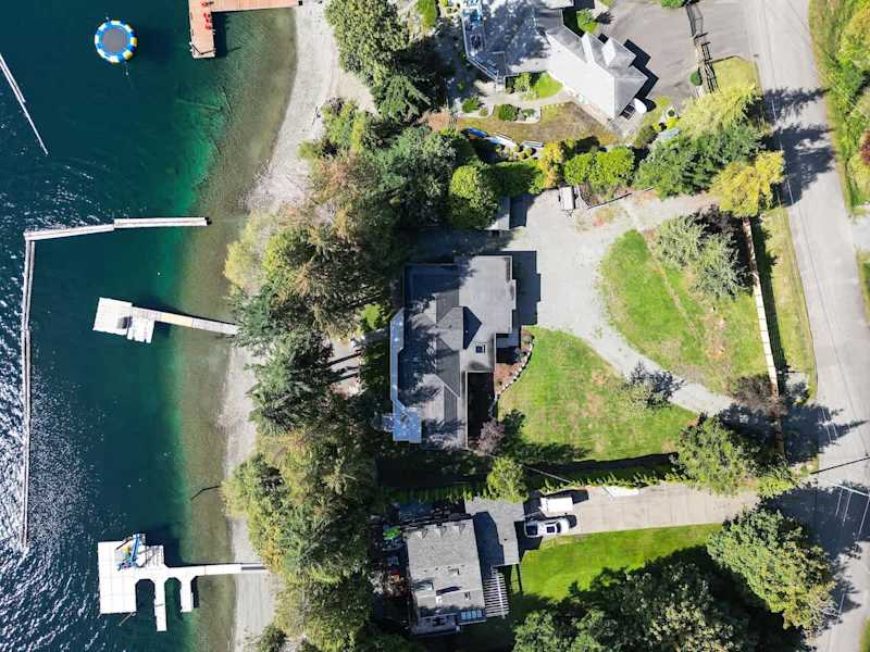 Aerial view of the property. 