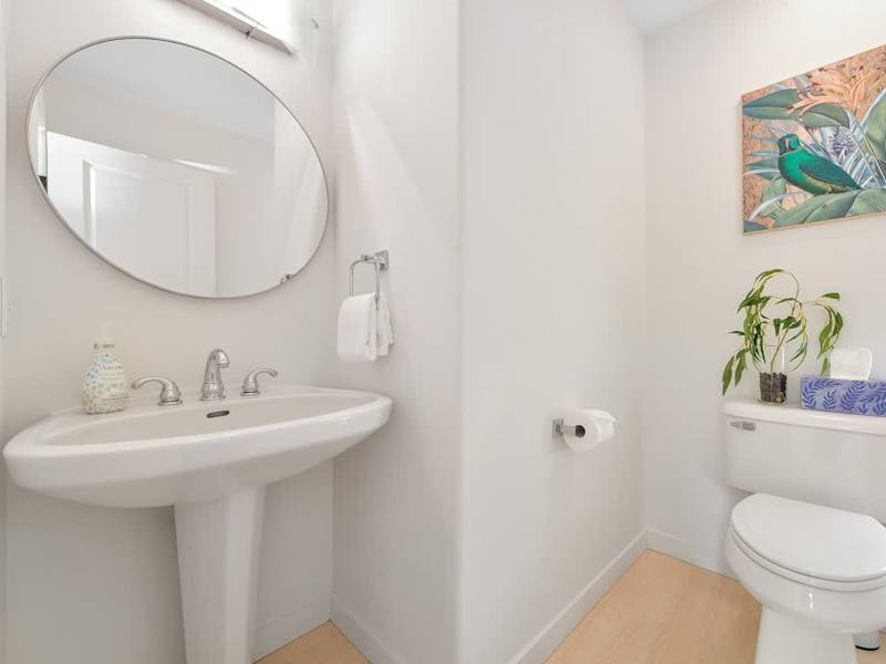 Main level powder room bathroom 1