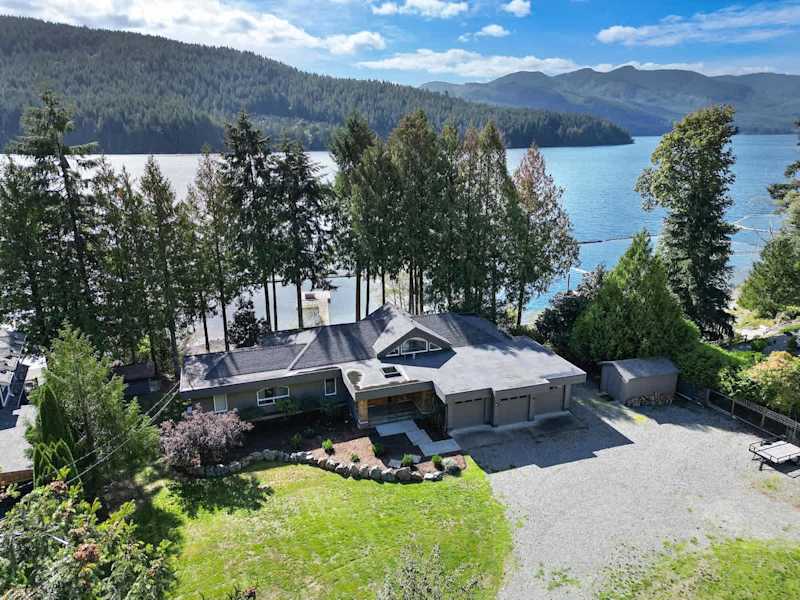 Aerial view of the property. 