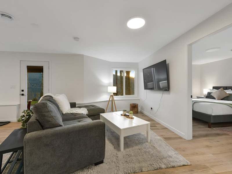 Ground level living room