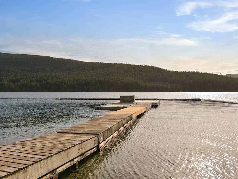 Lakeside private dock.