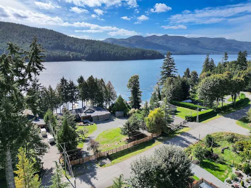 Aerial view of the property. 