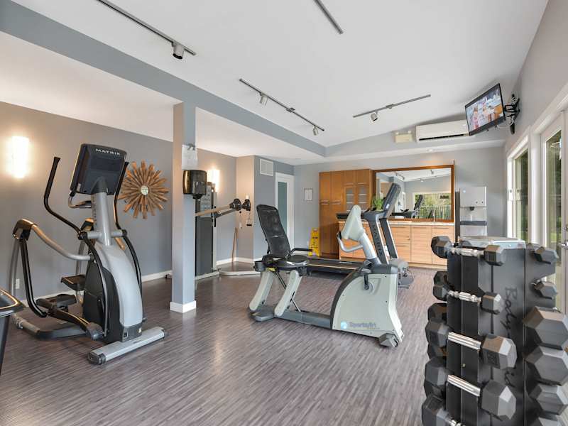 Resort common area gym for guest use.