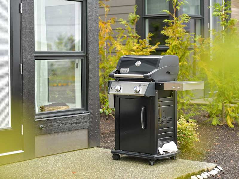 BBQ on back patio.