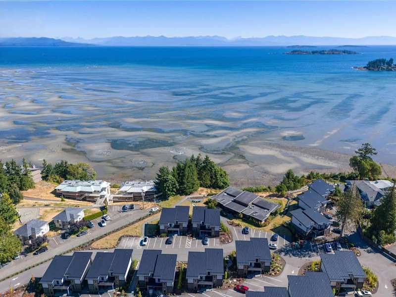 Birdseye view of the strait of Georgia