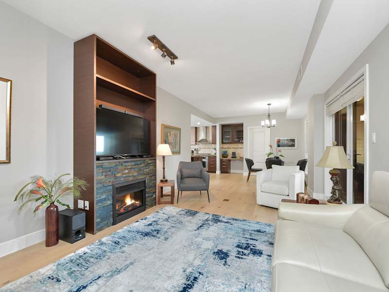 Living room space.