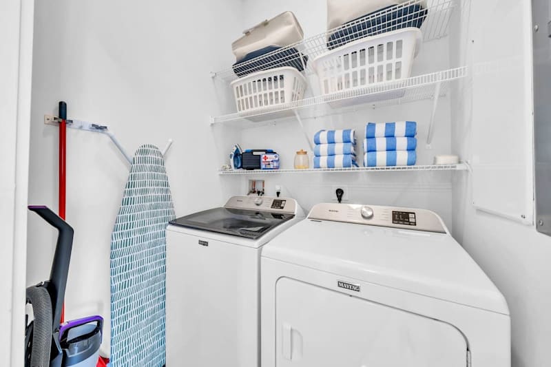 Washer & dryer in the house.