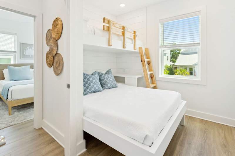 Bedroom #4 features a twin over queen bunk.