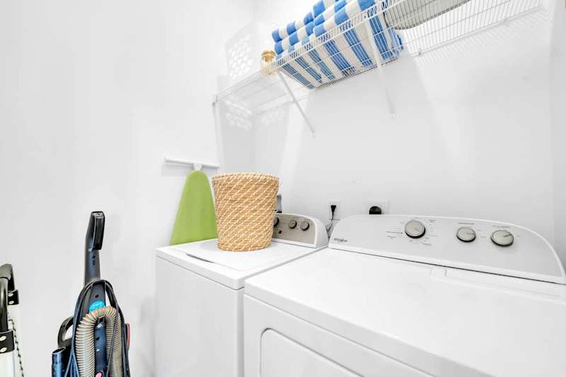 Home features a full washer and dryer.