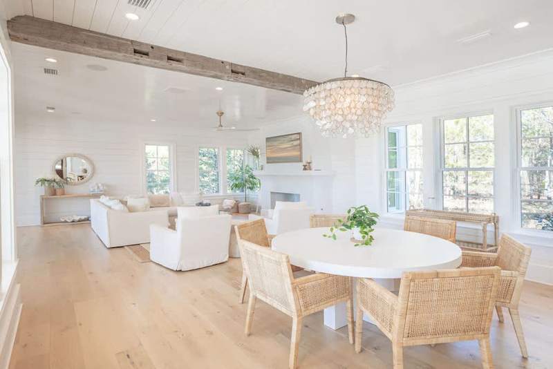 Dining table with seating for 6.