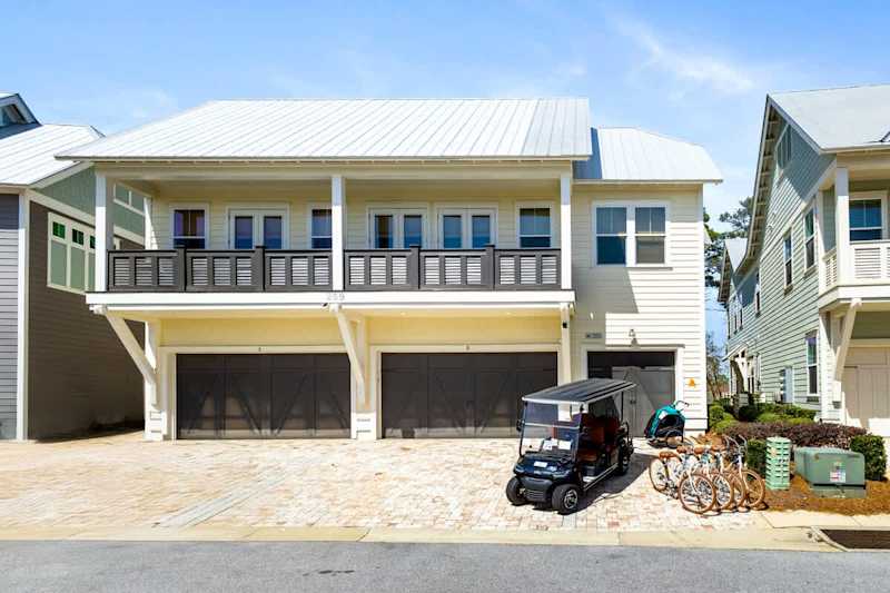 Home includes one driveway parking space in front of the of the single car garage.
