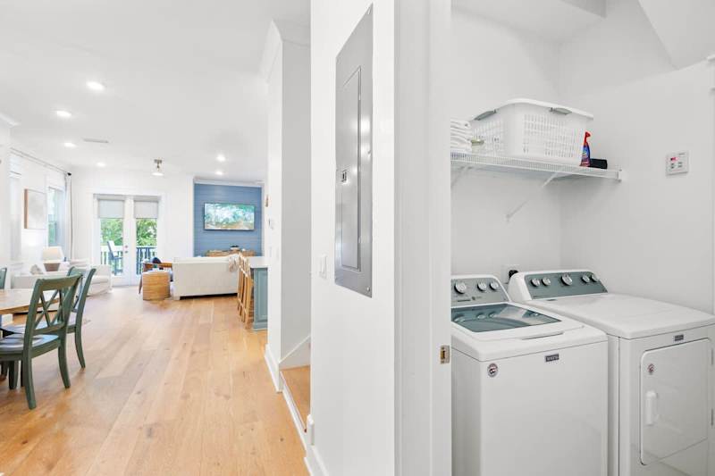 Main floor washer and dryer.