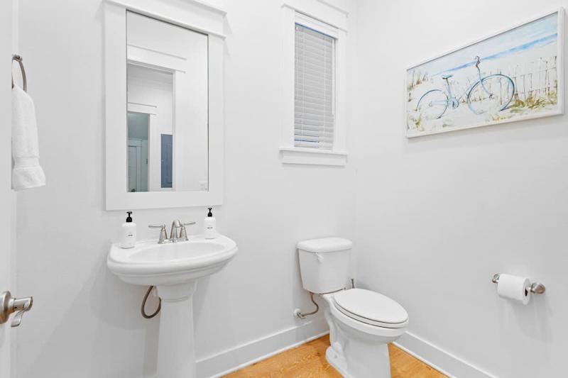 Main floor half bath.