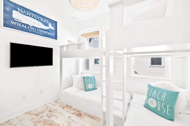 Bunk bedroom features a smart TV!