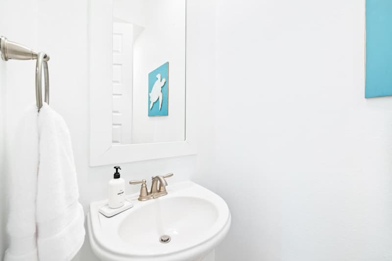 Main floor half bathroom.