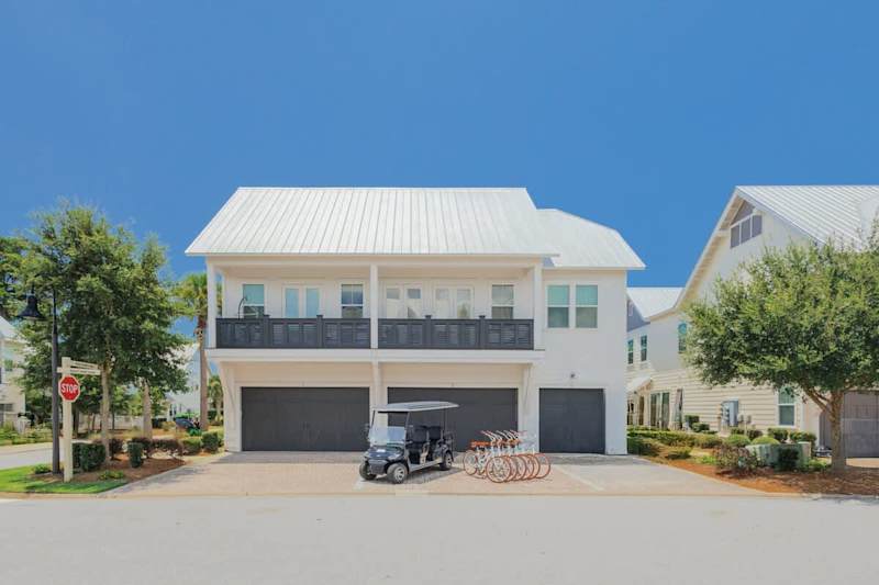The home is the middle driveway with front entrance to the right. Driveway parking for 2 vehicles.