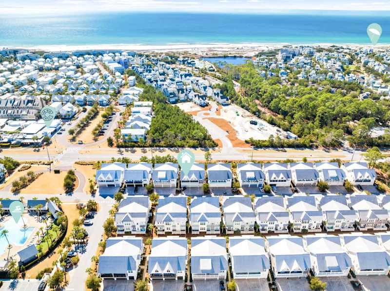 Home is located near the pool & across the street from The Big Chill! The closest beach access is Deer Lake State Park.