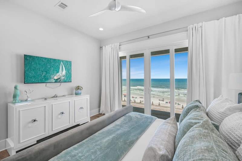 Smart TV in bedroom.
