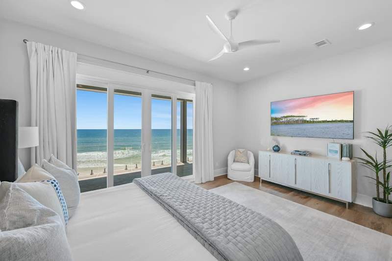 Smart TV in bedroom.