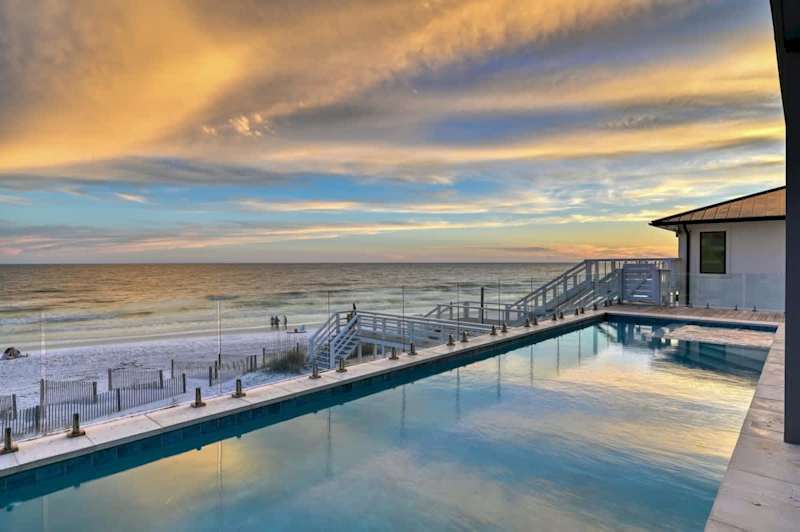 Stunning views of the emerald coast right from the back patio.