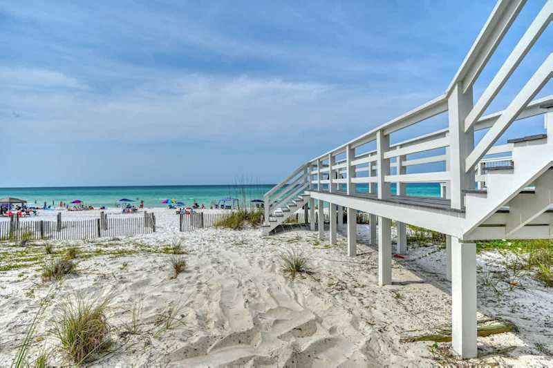 Walk right out to emerald coast!