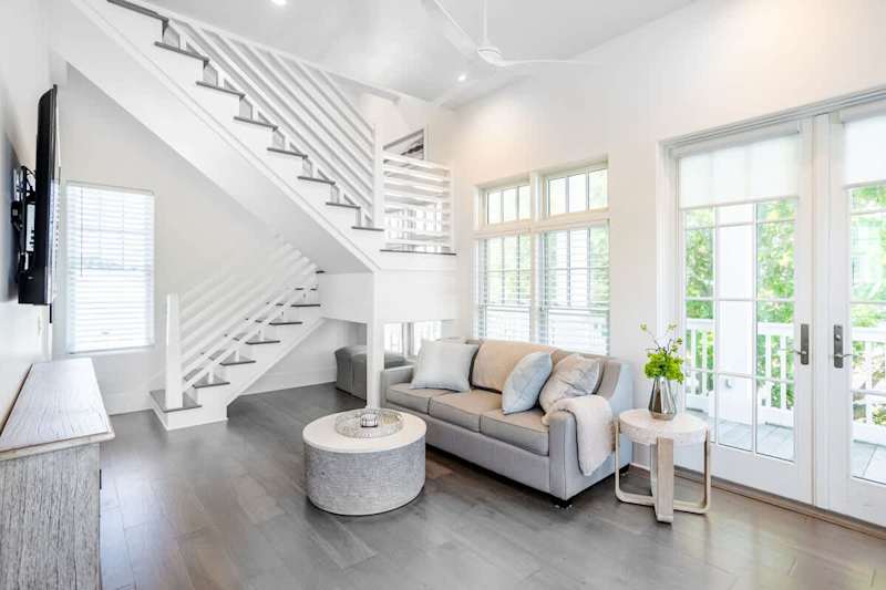 Carriage house is two stories and sleeps up to 5 people!