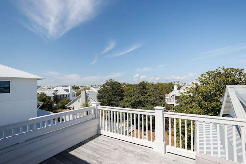 Views from the back patio of the third floor.
