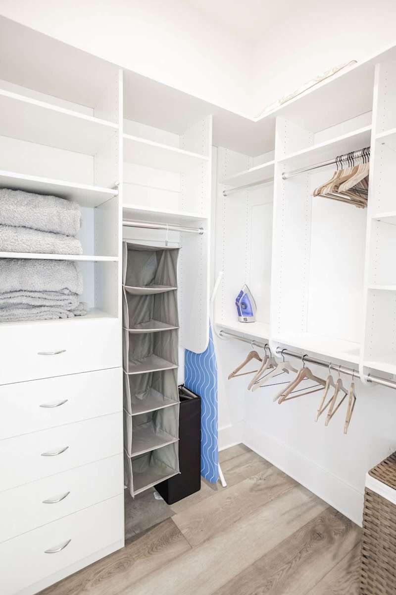 Large walk-in closet.
