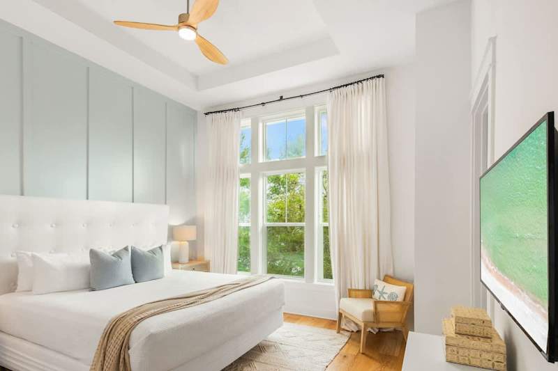 Bedroom #3 features a king bed and smart tv!