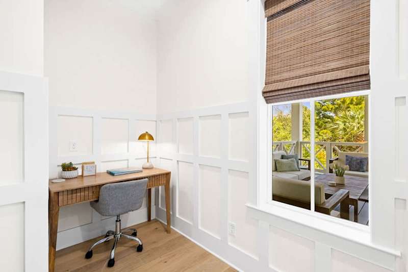 Work from home at the dedicated workspace!