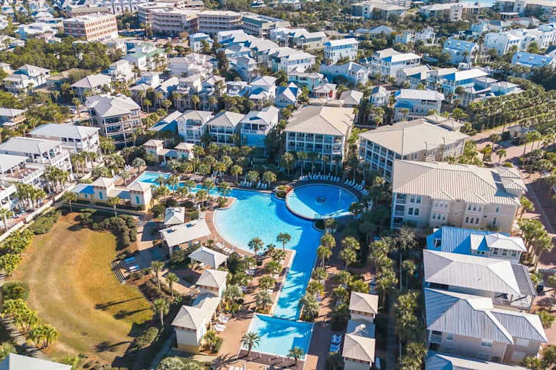 Seacrest Beach 12,000 sq/ft lagoon pool.