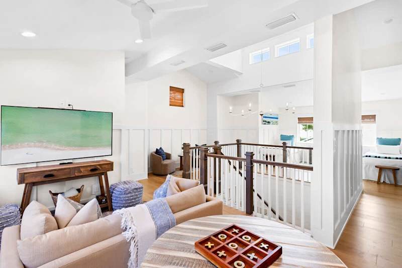 Third floor loft space is perfect for game night!