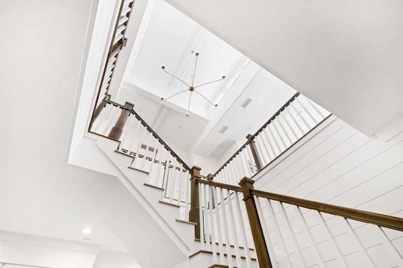 Stairs up to third floor.