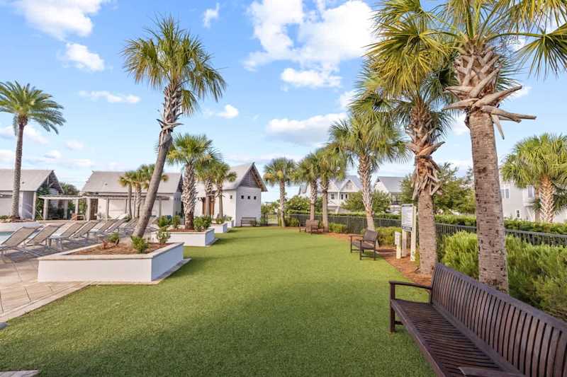 Yard space by pool is perfect for kids!
