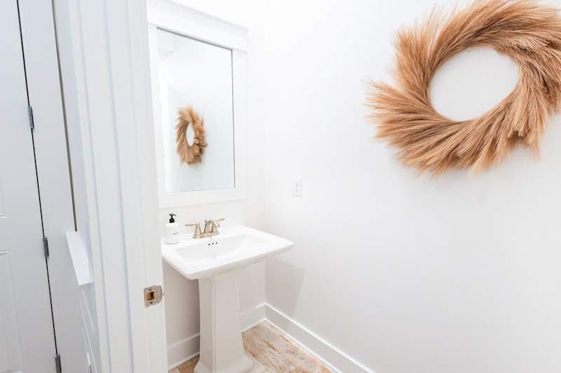 First floor half bath.