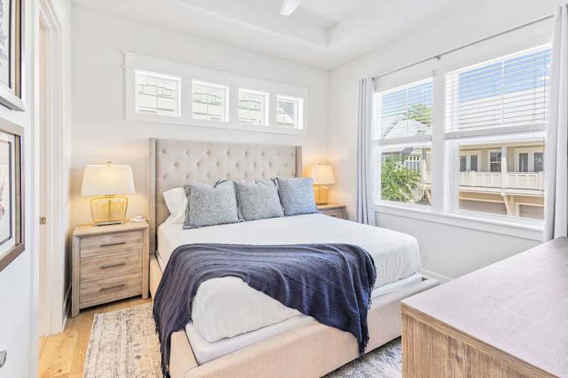 Bedroom #1 features a king bed, smart tv, and ensuite.