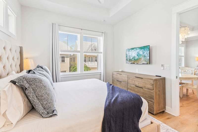 Bedroom #1 features a king bed, smart tv, and ensuite.